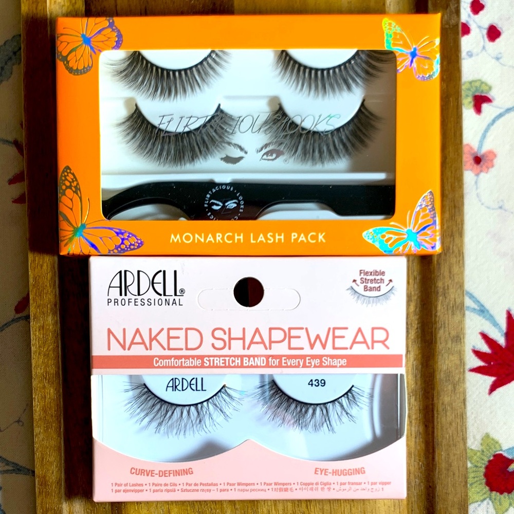 Ardell Naked Shapewear + Flirtatious Looks Monarch Lash Pack; Black False Lashes